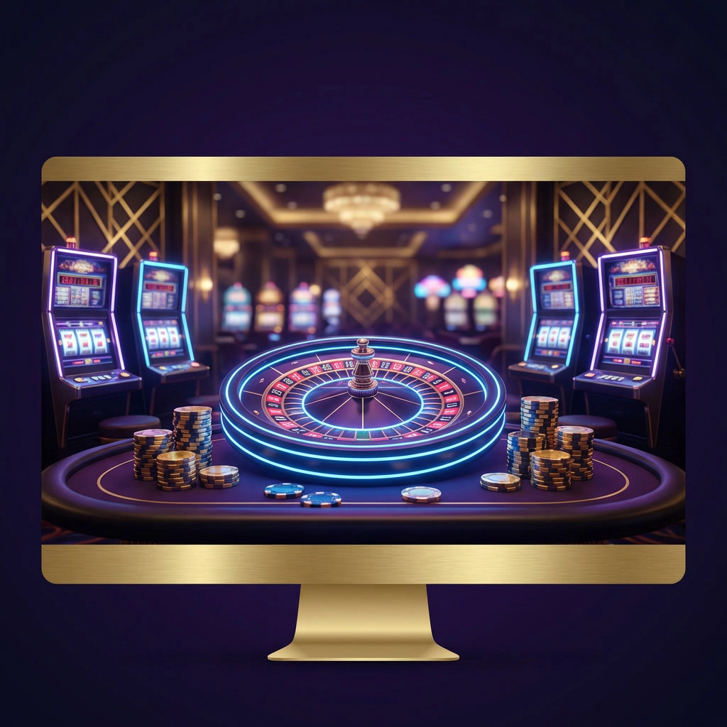 Casino mascot illustration